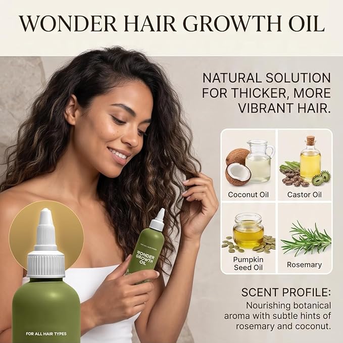 Glowic Wonder Growth Oil | Natural Hair Growth Treatment
