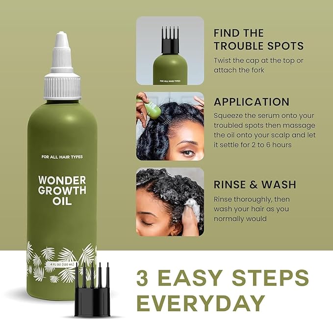Glowic Wonder Growth Oil | Natural Hair Growth Treatment